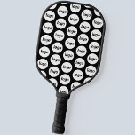 Eenvoudige Logo Business Pattern Zwart Pickleball Paddle<br><div class="desc">Eenvoudig logo-patroonontwerp om merkloyaliteit te bevorderen en uw kleine bedrijf te promoten. Vervang de logo door uw eigen aan te passen. Probeer ze zelf of gebruik ze voor uw medewerkers,  klanten en klanten.</div>