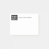 Eenvoudige Logo Business Post it Notes (Voorkant)