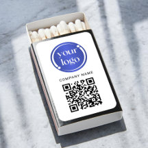 Eenvoudige Logo Business Promotional met QR-code