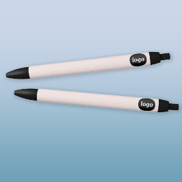 Eenvoudige Logo Business Promotionele Blush Roze Zwarte Inkt Pen