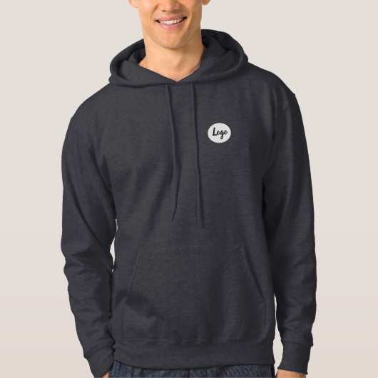 Eenvoudige Logo Crest promotiebedrijf Hoodie (Voorkant)