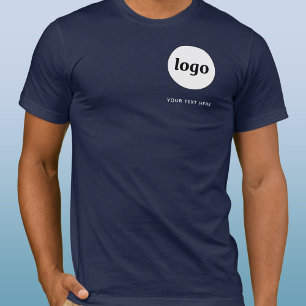 Eenvoudige Logo en Tekst Bedrijfs T-Shirt