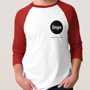 Eenvoudige Logo en Tekst Bedrijfs T-Shirt
