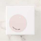 Eenvoudige Logo en Tekst Business Blush Pink Prijs Bedankjes Labels (In situ)