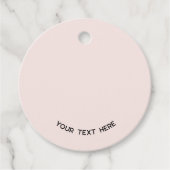 Eenvoudige Logo en Tekst Business Blush Pink Prijs Bedankjes Labels (Voorkant)