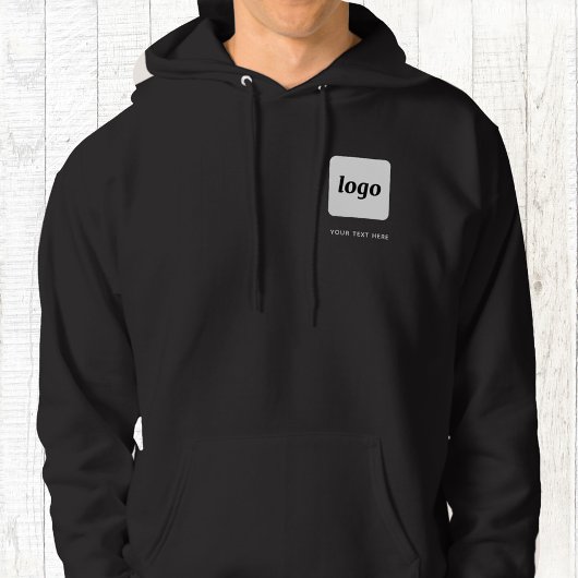 Eenvoudige Logo en tekst Business Promotional Cres Hoodie