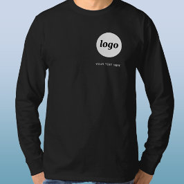 Eenvoudige Logo en tekst Business Promotional Cres T-shirt