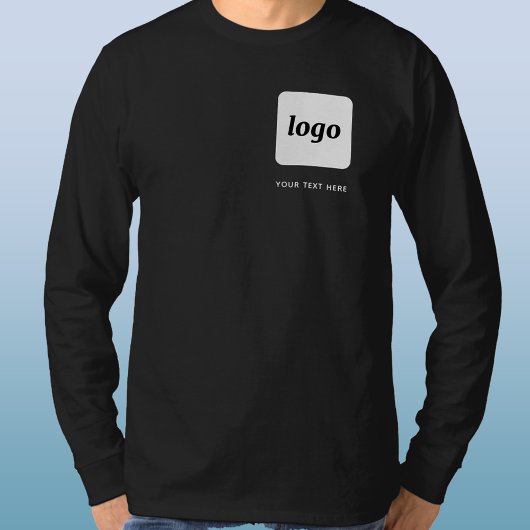 Eenvoudige Logo en tekst Business Promotional Cres T-shirt
