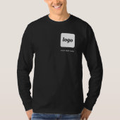 Eenvoudige Logo en tekst Business Promotional Cres T-shirt (Voorkant)