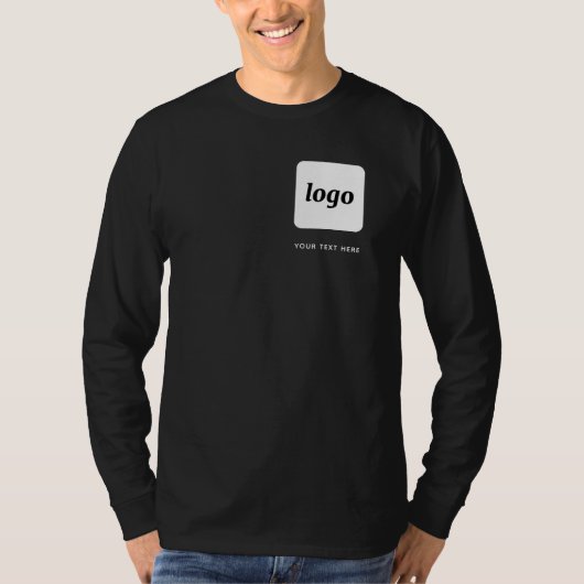 Eenvoudige Logo en tekst Business Promotional Cres T-shirt (Voorkant)