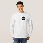 Eenvoudige Logo en tekst Business Promotional Cres T-shirt (Voorkant volledig)