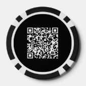 Eenvoudige Logo en Tekst Business Promotionele QR- Poker Chips (Achterkant)