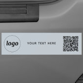 Eenvoudige Logo en Tekst Business QR Code Promotie Bumpersticker
