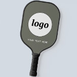 Eenvoudige Logo en Tekst Business Sage Green Pickleball Paddle<br><div class="desc">Eenvoudige logo en aangepaste tekst voor uw bedrijf. Vervang de logo en de tekst met uw om aan te passen. Gebruik hen zelf,  geef hen aan uw werknemers en medewerkers,  verkoop hen aan klanten en cliënten of geef hen weg als promotiemateriaal om klantenloyaliteit te inspireren.</div>