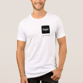 Eenvoudige Logo en tekst Business T-Shirt (Voorkant)