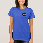 Eenvoudige Logo en tekst Business T-Shirt (Voorkant)