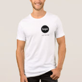 Eenvoudige Logo en tekst Business T-Shirt (Voorkant)