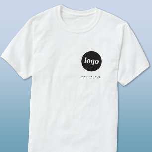 Eenvoudige Logo en tekst Business T-Shirt