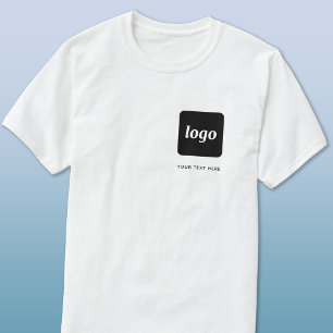 Eenvoudige Logo en tekst Business T-Shirt