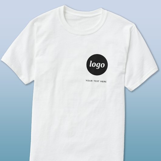 Eenvoudige Logo en tekst Business T-Shirt
