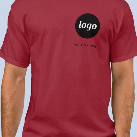 Eenvoudige Logo en tekst Business T-Shirt