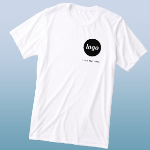 Eenvoudige Logo en tekst Business T-Shirt