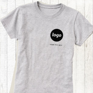 Eenvoudige Logo en tekst Business T-Shirt