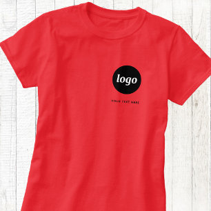 Eenvoudige Logo en tekst Business T-Shirt