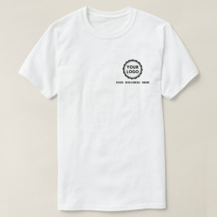 Eenvoudige Logo en tekst Business T-Shirt