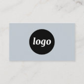 Eenvoudige Logo en tekst poeder blauw Visitekaartje (Achterkant)