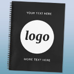 Eenvoudige Logo en tekst promotiezaken Planner<br><div class="desc">Eenvoudig logo en aangepast tekstontwerp om merkloyaliteit te bevorderen en uw kleine bedrijf te promoten. Vervang de logo door uw eigen tekst en wijzig of verwijder de bovenste en onderste tekst aan de voorkant om deze aan te passen. Perfect voor gebruik in uw bedrijf, voor promotionele doeleinden en om te...</div>