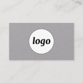 Eenvoudige Logo en tekst QR Code Professional Visitekaartje (Achterkant)