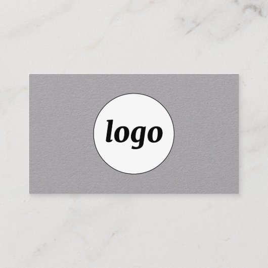 Eenvoudige Logo en tekst QR Code Professional Visitekaartje (Achterkant)