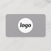 Eenvoudige Logo en tekst Visitekaartje (Achterkant)