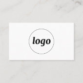 Eenvoudige Logo en tekst Visitekaartje (Achterkant)
