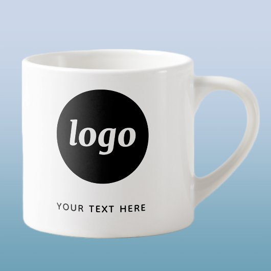 Eenvoudige Logo en Tekst Zakelijk Espresso Kop