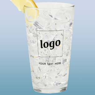 Eenvoudige Logo en Tekst Zakelijk Glas