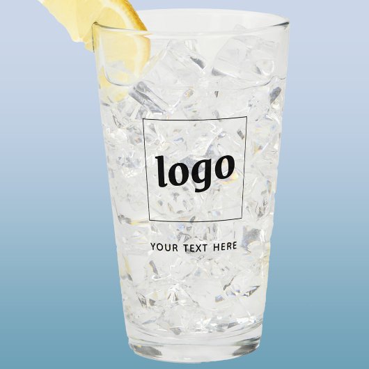 Eenvoudige Logo en Tekst Zakelijk Glas