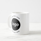 Eenvoudige Logo en Tekst Zakelijk Koffiemok (Voorkant links)