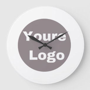 Eenvoudige logo en tekst Zakelijk personaliseren Grote Klok