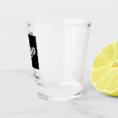 Eenvoudige Logo en Tekst Zakelijk Shot Glas (Rechts)