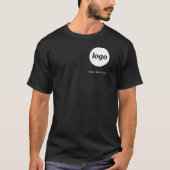 Eenvoudige Logo en Tekst Zakelijk T-Shirt (Voorkant)