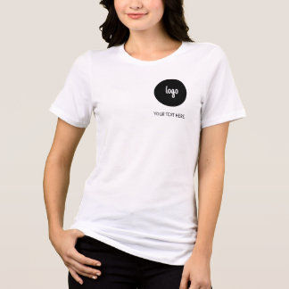Eenvoudige Logo en Tekst Zakelijk T-Shirt