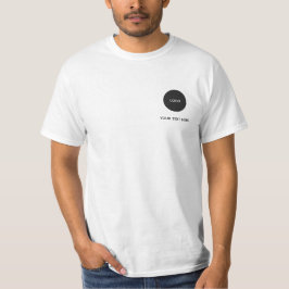 Eenvoudige Logo en Tekst Zakelijk T-shirt