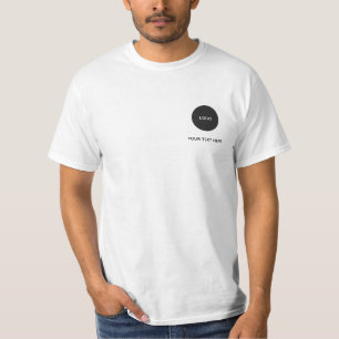 Eenvoudige Logo en Tekst Zakelijk T-shirt