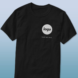 Eenvoudige Logo en Tekst Zakelijk T-Shirt