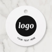 Eenvoudige Logo en Tekst Zakelijke Prijs Labels (Voorkant)