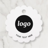 Eenvoudige Logo en Tekst Zakelijke Prijs Labels (Voorkant)