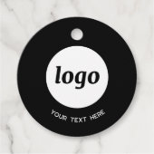 Eenvoudige Logo en Tekst Zakelijke Prijs Labels (Voorkant)