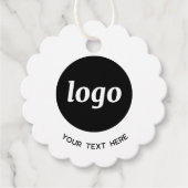 Eenvoudige Logo en Tekst Zakelijke Prijs Labels (Voorkant)